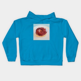 Chocolate Dip Donut painting #2 Kids Hoodie